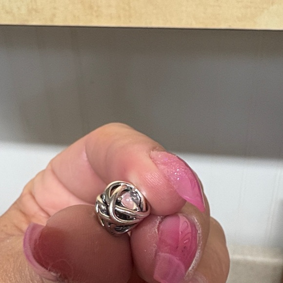Pandora NWOT Clear Eternity Circle Charm - Picture 3 of 5